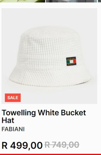 Fabiani Towelling white bucket offer