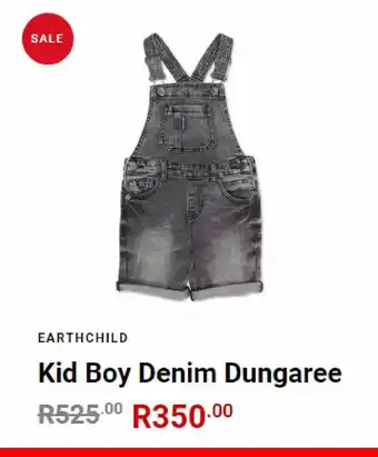 Kid boy denim dungaree