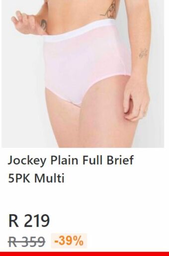 Jockey plain full brief 5pk multi