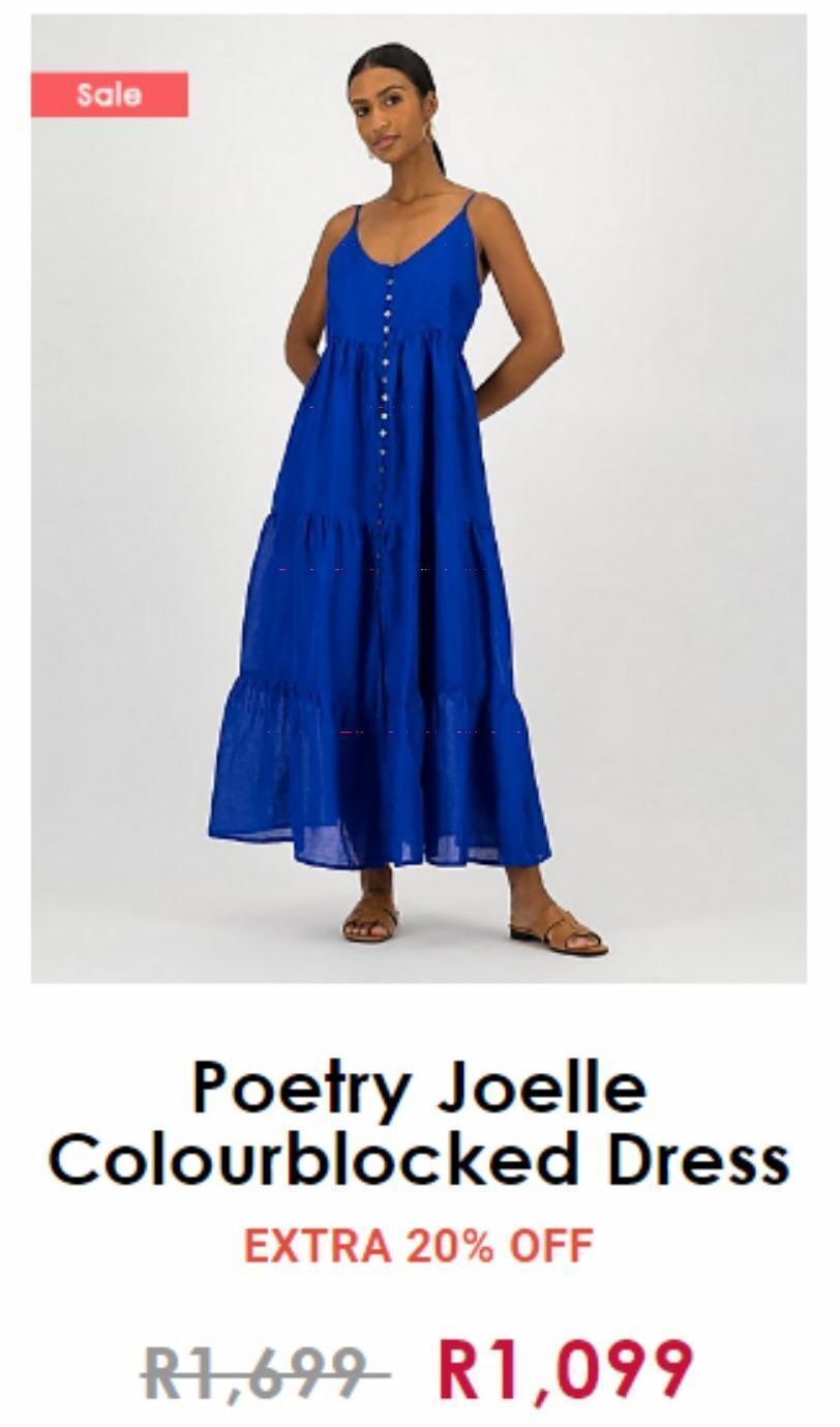 Poetry joelle colourblocked dress offer at Poetry