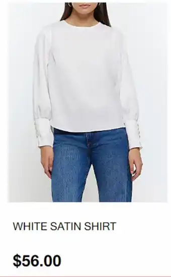 White satin shirt