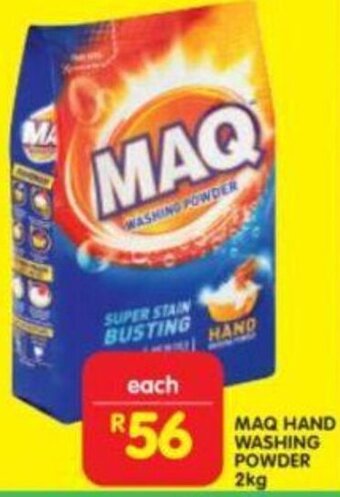 Shoprite Maq Hand Washing Powder 2kg offer