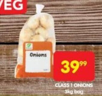 Shoprite Class 1 Onions 3kg bag offer