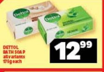 Usave Dettol Bath Soap all variants 175g each offer