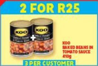 Usave Koo Baked Beans in Tomato Sauce 410g offer