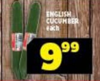 Usave English Cucumber each offer