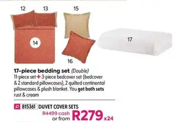HomeChoice 17-piece Bedding Set offer