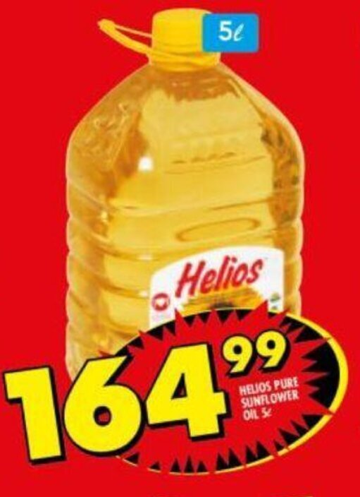 Heljos Pure Sunflower Oil 5l offer at Shoprite