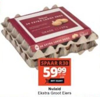 Checkers Nulaid Ekstra Groot Eiers offer