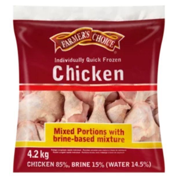 Farmer's choice frozen mixed chicken portions with brinebased mixture 4.2kg offer at Shoprite