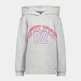 Totalsports Girls ts grey dynamic fleece graphic hoodie offer