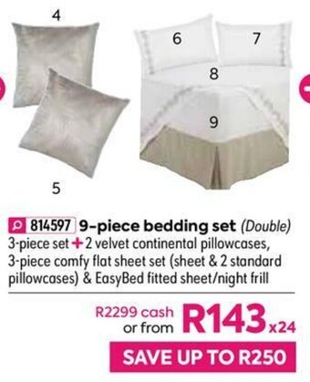 HomeChoice 9-piece Bedding Set offer