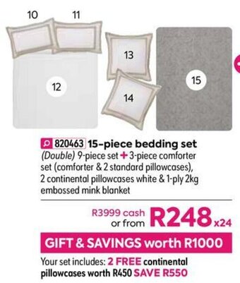HomeChoice 15-piece Bedding Set offer