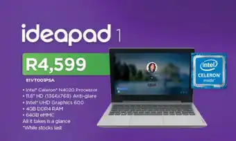 Computer Mania Lenovo - IdeaPad 1 (81VT001PSA) offer