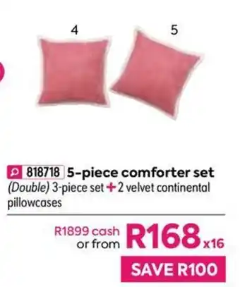 HomeChoice 5-piece Comforter Set offer