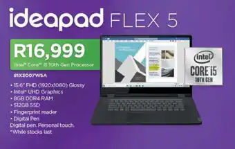 Computer Mania Lenovo - IdeaPad Flex 5 (81X3007WSA) offer