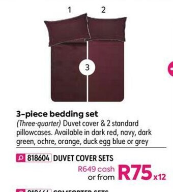 HomeChoice 3-piece Bedding Set offer