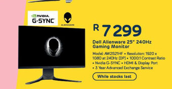 Computer Mania DELL - Alienware 25" 240Hz Gaming Monitor offer