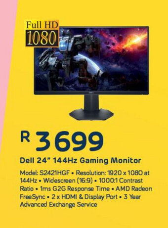 Computer Mania DELL - 24" 144Hz Gaming Monitor offer