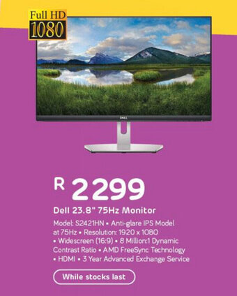 Computer Mania DELL - 23.8" 75Hz Monitor offer