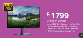 Computer Mania DELL - 21.5" Monitor - SE2219H offer