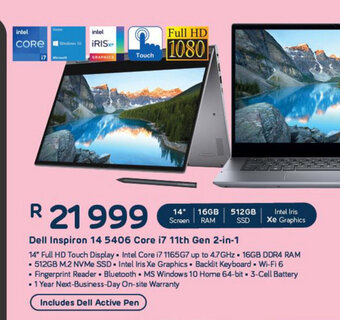 Computer Mania DELL - Inspiron 14 5406 Core i7 11th Gen 2-in-1 offer