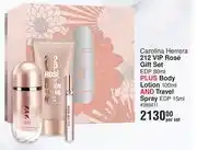 Carolina herrera 212 vip rose gift set edp-80ml per set