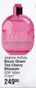 Dis-Chem Jeanne arthes boum green tea cherry blossom edp-100ml offer