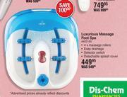 Dis-Chem Dquip luxurious massage foot spa offer