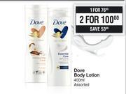 Dis-Chem Dove body lotion assorted-400ml offer