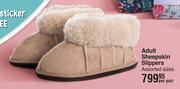 Dis-Chem Adult sheepskin slippers assorted sizes-per pair offer