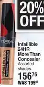 Dis-Chem L'oreal infaillible 24hr more than concealer assorted shades offer