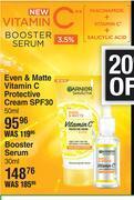 Dis-Chem Garnier even & matte vitamin c protective cream spf30-50ml offer