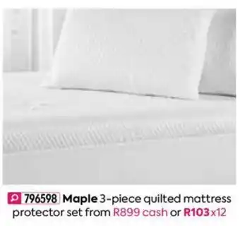 HomeChoice Maple 3-piece Quilted Mattress Protector Set offer