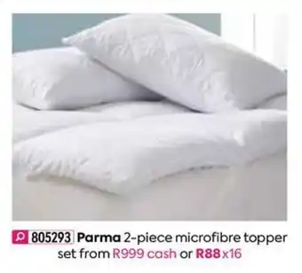 Parma 2-piece Microfibre Topper Set