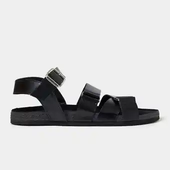The FIX Men's black caged sandal offer