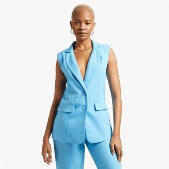 The FIX Women's blue sleevless waistcoat offer