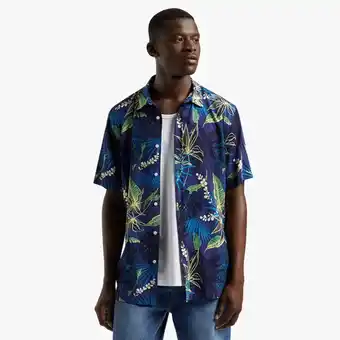 Markham Mkm blue floral ss pinted viscose shirt offer