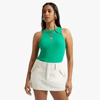 Women's green fitted vest