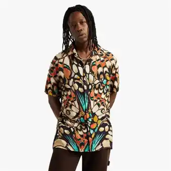 Men's brown butterfly shirt