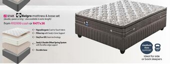 HomeChoice Belgro Mattress & Base Set offer