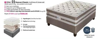 Heaven Classic Mattress & Base Set