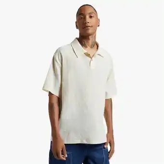 Men's milk seersucker shirt