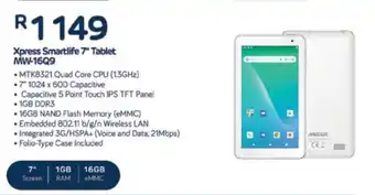 Computer Mania Mecer - Xpress Smartlife 7" Tablet MW-16Q9 offer