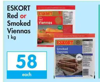 Makro Eskort red or smoked viennas-1kg each offer