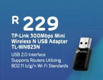 Computer Mania Tp-Link 300Mbps Mini Wireless N USB Adapter TL-WN823N offer