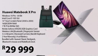 Computer Mania Huawei - Matebook X Pro offer