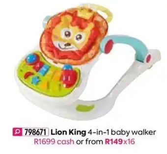 Lion King 4-in-1 Baby Walker