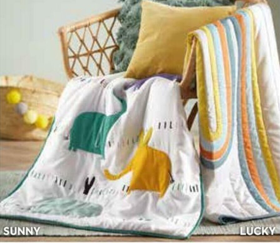 Sunny cot quilts offer at HomeChoice