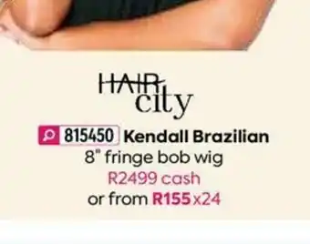 Kendall Brazilian 8" Fringe Bob Wig